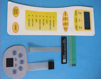 Durable PET Multi Key LED Membrane Switch Flexible For Remote Control Panel