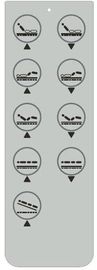 Thin Film 9 Key Membrane Control Panel / Membrane Keypad Switch 0.05mm - 1.0mm