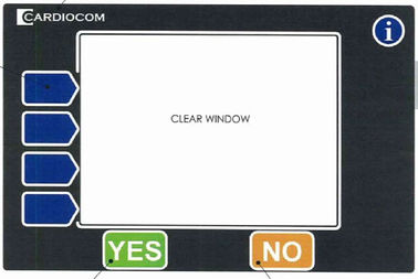 Custom Membrane Graphic Overlay Panels For Clear Window And Flat Embossing
