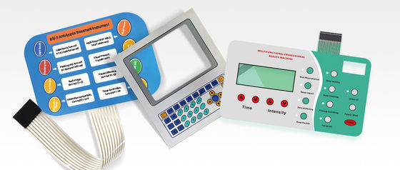 40C To 85C Flexible Membrane Switch Incorporating Acrylic Back Adhesive and Life Cycle 1 Million Times for Long Term