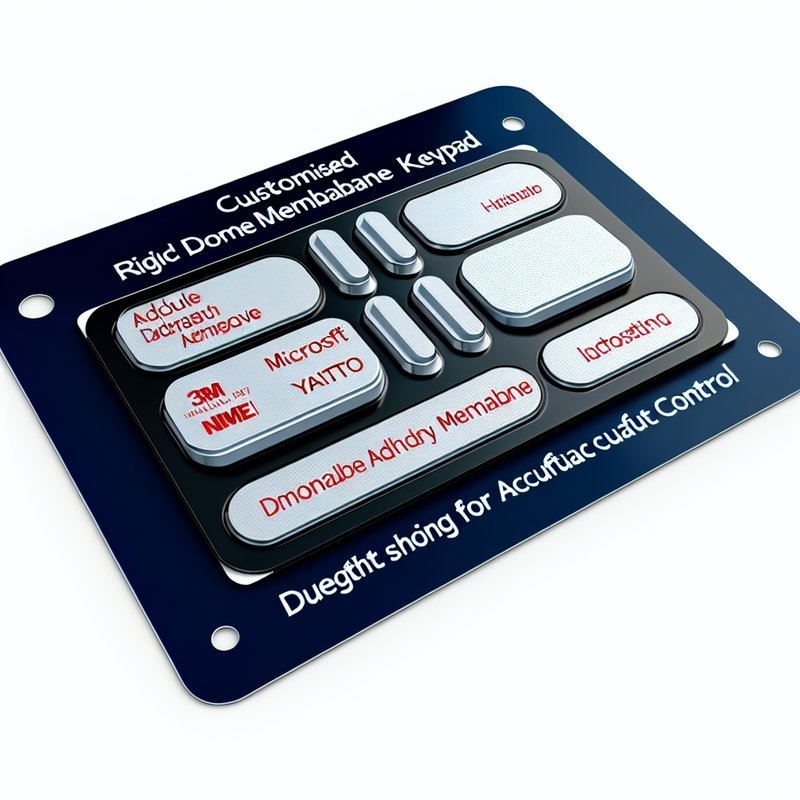 Custom Metal Dome Membrane Switch with 3M or Nitto Adhesive