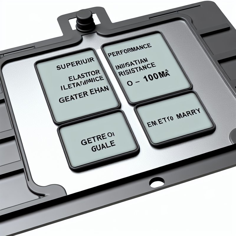 Grey Rubber Membrane Switch with 100MΩ Insulation Resistance