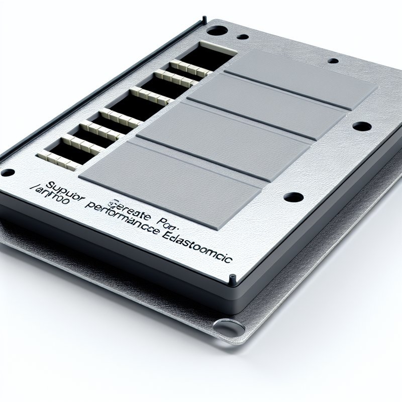 Grey Rubber Membrane Switch with 100MΩ Insulation Resistance