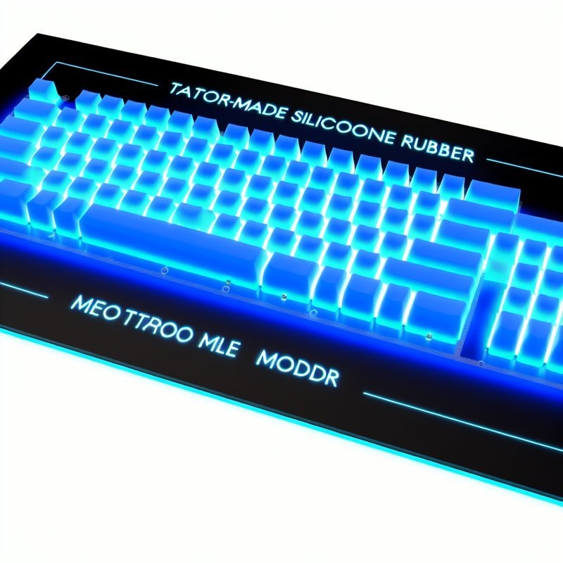 Custom Silicone Rubber Membrane Switch with Blue LED