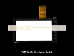 ความต้านทานหน้าสัมผัส 0.5-10Ω สวิตช์สัมผัสเมมเบรนสำหรับประสิทธิภาพการทำงานที่ยาวนาน -40C ถึง 85C